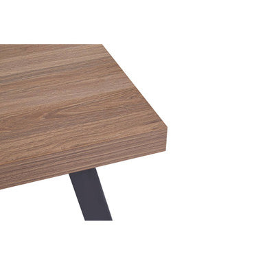 Natural Wood Rectangular Coffee Table with U-Shaped Base | Oakwill