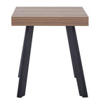 Natural Wood Side Table with U-Shaped Base | Oakwill