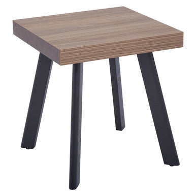 Natural Wood Side Table with U-Shaped Base | Oakwill