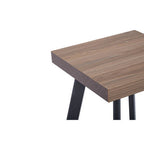 Natural Wood Side Table with U-Shaped Base | Oakwill