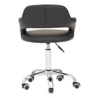 Black Home Office Chair with Curved Back | Fionna
