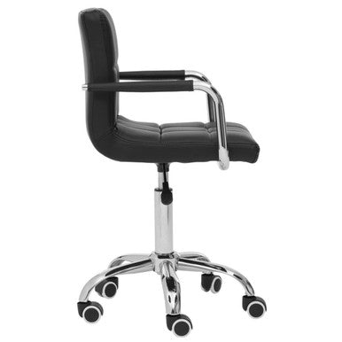 Black Home Office Chair with Swivel Base | Finn