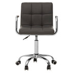Grey Home Office Chair with Swivel Base | Finn