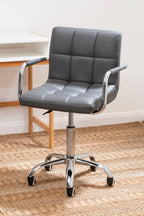 Grey Home Office Chair with Swivel Base | Finn
