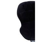 Black Velvet Quilted Home Office Chair | Franki