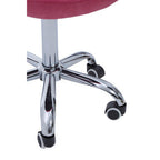 Pink Velvet Buttoned Home Office Chair | Fayth