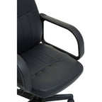 Black Pu Home Office Chair | Flint