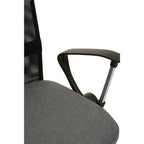 Grey Home Office Chair with Chrome Arms | Fenix