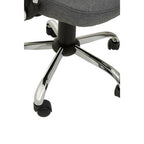 Grey Home Office Chair with Chrome Arms | Fenix