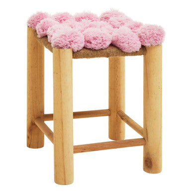 Pink Pom Pom Stool | West Village