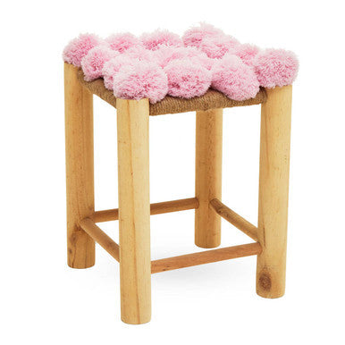 Pink Pom Pom Stool | West Village