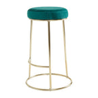 Green Velvet Bar Stool | Manhattan