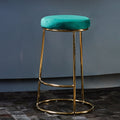 Green Velvet Bar Stool | Manhattan