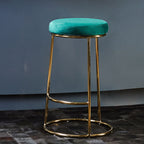 Green Velvet Bar Stool | Manhattan