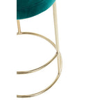 Green Velvet Bar Stool | Manhattan
