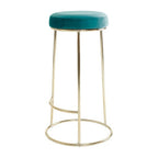 Green Velvet Tall Bar Stool | Manhattan