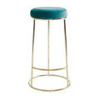 Green Velvet Tall Bar Stool | Manhattan