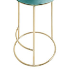 Green Velvet Tall Bar Stool | Manhattan