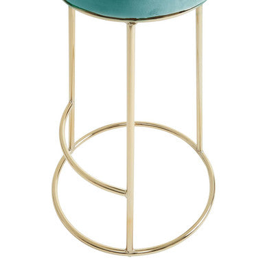 Green Velvet Tall Bar Stool | Manhattan