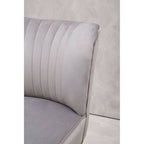 Grey Velvet Chair | Regents Park