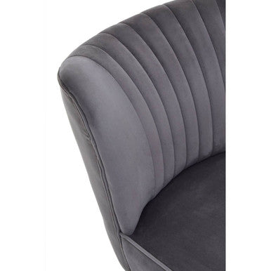 Grey Velvet Chair | Regents Park