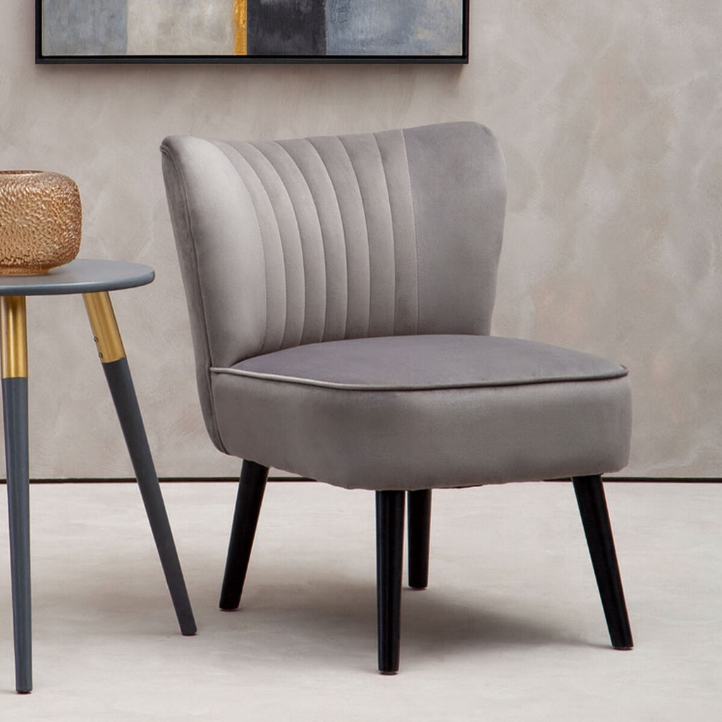 Grey Velvet Chair | Regents Park