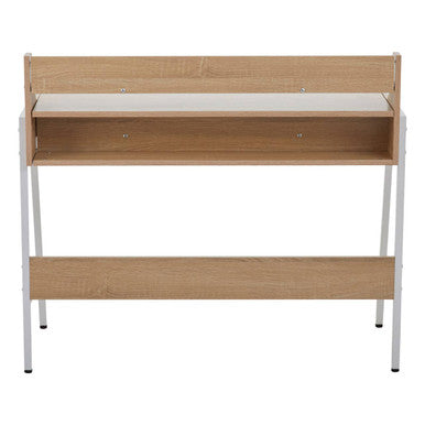 Natural Oak Veneer Effect One Drawer Desk | Bradbury
