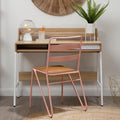 Natural Oak Veneer Effect One Drawer Desk | Bradbury