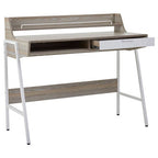 Light Oak Veneer Effect One Drawer Desk | Bradbury