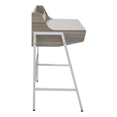 Light Oak Veneer Effect One Drawer Desk | Bradbury
