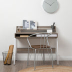 Light Oak Veneer Effect One Drawer Desk | Bradbury