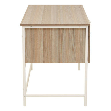 Light Oak Veneer Effect Desk with 2 Drawers | Bradbury