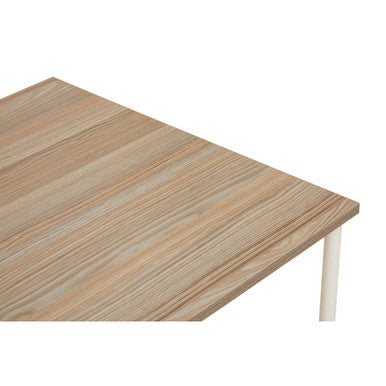 Light Oak Veneer Effect Desk with 2 Drawers | Bradbury