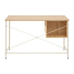Natural Oak Veneer Desk with Drawers | Bradbury