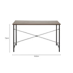 Dark Oak Veneer Effect Top Desk | Bradbury