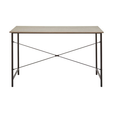 Grey Oak Veneer Effect Top Desk | Bradbury