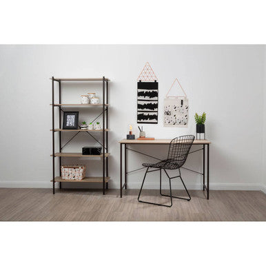 Grey Oak Veneer Effect Top Desk | Bradbury