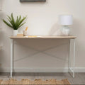 Natural Oak Veneer Effect Top Desk | Bradbury