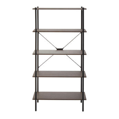 Five Tier Dark Oak Shelf Unit | Bradbury