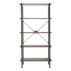 Five Tier Dark Oak Shelf Unit | Bradbury