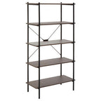 Five Tier Dark Oak Shelf Unit | Bradbury