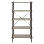 Five Tier Grey Oak Shelf Unit | Bradbury