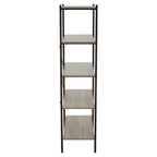 Five Tier Grey Oak Shelf Unit | Bradbury
