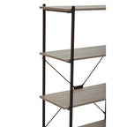 Five Tier Grey Oak Shelf Unit | Bradbury
