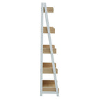 Five Tier Natural Oak Ladder Shelf Unit | Bradbury