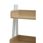 Five Tier Natural Oak Ladder Shelf Unit | Bradbury