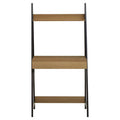 Natural Oak Effect Desk with Metal Frame | Bradbury