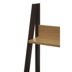 Natural Oak Effect Desk with Metal Frame | Bradbury