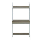 Light Oak Veneer Effect One Drawer Desk with Shelves | Bradbury