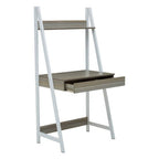 Light Oak Veneer Effect One Drawer Desk with Shelves | Bradbury